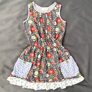 Matilda Jane 435 The Adventure Begins Soak Up The Sun Floral Dress Girls Size 8